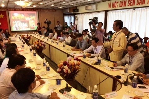 Conférence de presse pour l’annonce du 5e Festival gastronomique du Nam Bô 2015, le 20 mai à Hô Chi Minh-Ville.