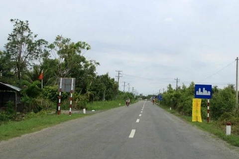 Le tronçon de la Nationale 1 actuel dans la province de Ca Mau. Photo/Internet