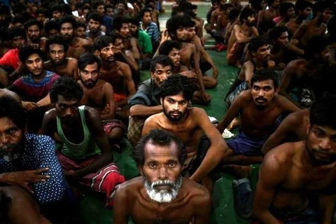 Le Singapour a souhaité faire parvenir une aide de 200.000 dollars pour les migrants rohingyas. Photo: AFP