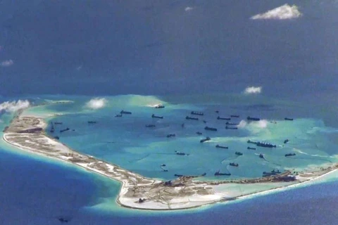 La Chine construit des îles artificielles en Mer Orientale. Photo: Reuters
