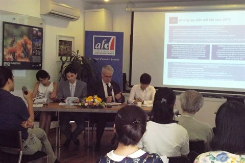 La conférence de presse de l’AFD, le 11 mai à Hanoi. (Source : VNA/CVN)