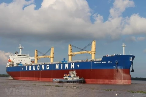 Сухогруз Чыонг Минь имеет вместимость 56.200 тонн. (Фото: Виет Хунг / Vietnam +)