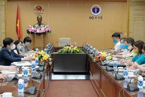 Встреча Главного представителя ЮНИСЕФ во Вьетнаме и министра здравоохранения. (Фото: Vietnam+)