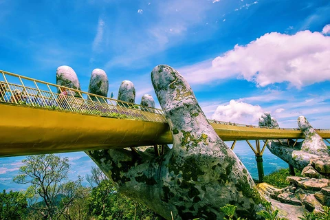 Золотой мост в Дананге. (Фото: ВИА)