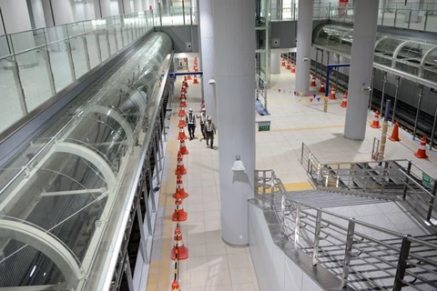 Согласно проекту первая линия едет на 1 и 2 этажах. Другие линии поедут на 3 и 4 этажах. (Фото: газеты Tin tức)