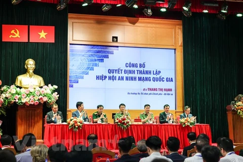 Была создана Национальная ассоциация кибербезопасности и проведен первый съезд Ассоциации на срок работы 2023-2028 годов. (Фото: Минь Шон/Vietnam+)