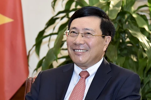 Министр иностранных дел Вьетнама, Заместитель Премьер-министра, Член Политбюро Фам Бинь Минь. (Фото: МИД Вьетнама)