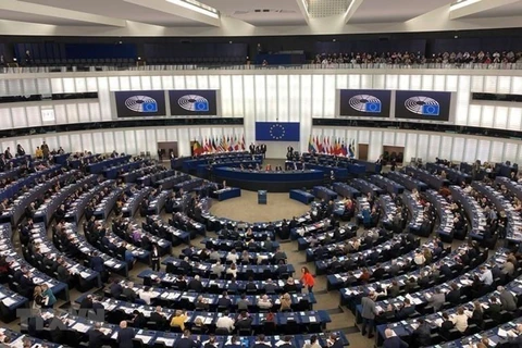 Общий вид пленарного заседания в штаб-квартире Европейского парламента в Страсбурге (Франция). (Источник: ВИА)