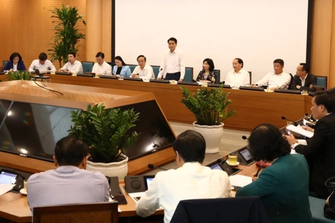 Встреча властей Ханоя 26 февраля (Фото: ВИА)