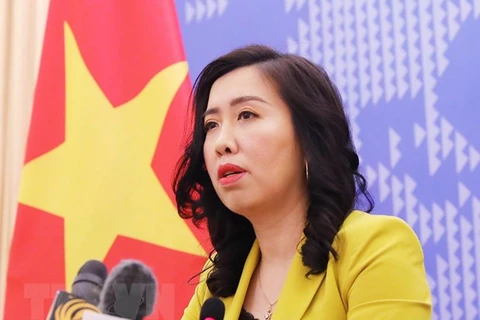 Пресс-секретарь МИД Вьетнама Ле Тхи Тху Ханг. (Фото: Лам Кхань/ВИА)