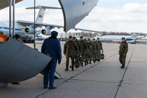 Первая бригада военных медиков Минобороны России отправляется в Италию. (Фото: ВИА)