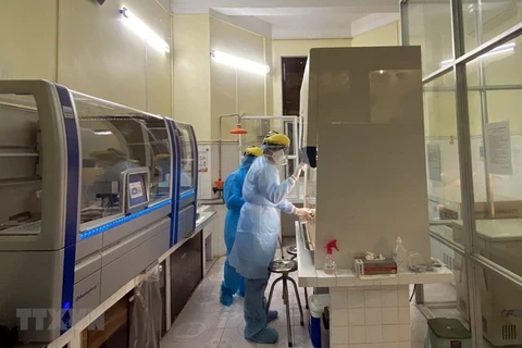 Медицинские работники тестируют на SARS-CoV-2 в городе Хайфонг (Фото: ВИА)