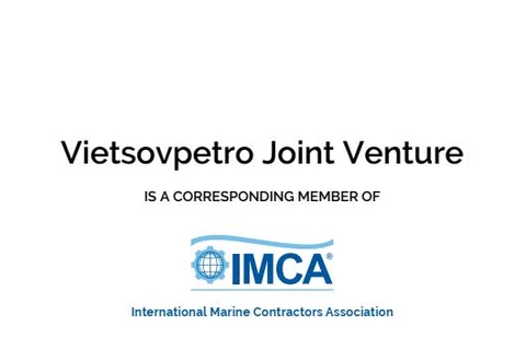Сертификат о членстве IMCA Вьетсовпетро. (Фото: pvn.vn)