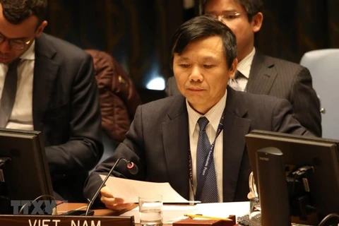 Посол Данг Динь Куи, глава Постоянного представительства Вьетнама при Организации Объединенных Наций, высоко оценил позитивные события в Судане и Южном Судане. (Фото: ВИА) 
