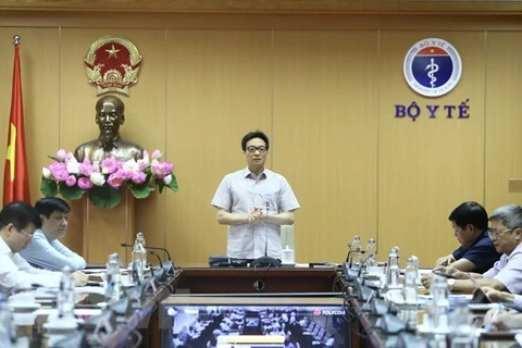 Заместитель премьер-министра Ву Дык Дам выступает на заседании Национального руководящего комитета по профилактике и борьбе с COVID-19 (Источник: ВИА)