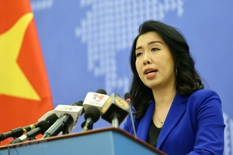 Официальный представитель министерства иностранных дел Вьетнама Ле Тхи Тху Ханг. (Фото: ВИА)