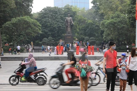 На площади Литхайто в центре Ханоя (Фото: ВИА)
