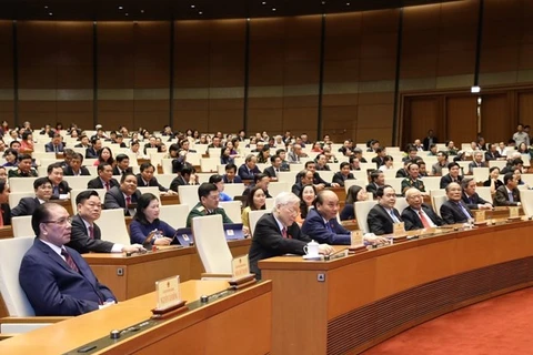 Депутаты на 9-й сессии Национального собрания 14-го созыва. (Фото: ВИА)