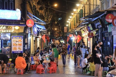 Улица Та Хиен в Ханое. (Фото: ВИА)