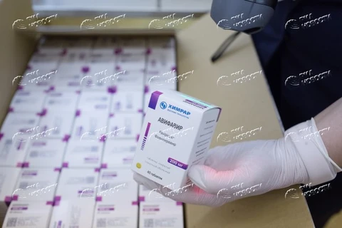 Отечественный препарат "Авифавир" для лечения COVID-19. (Фото: РИА Новости)