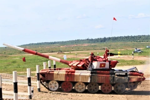 Вьетнамский танк на Армейских играх 2019 года (Фото: ВИА)