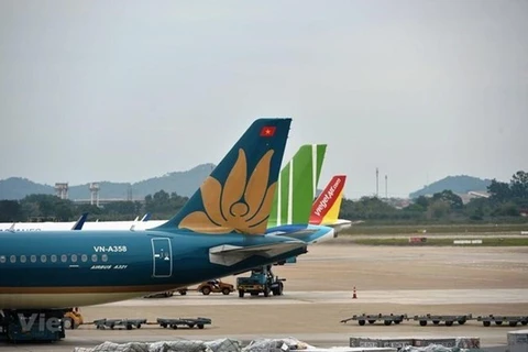 Самолеты в международном аэропорту Нойбай в Ханое (Фото: ВИА)
