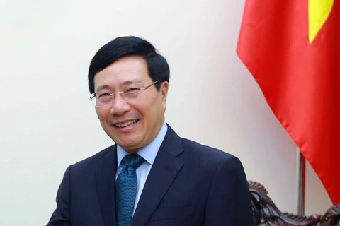Член Политбюро, заместитель премьер-министра и министр иностранных дел Фам Бинь Минь. (Фото: ВИА)