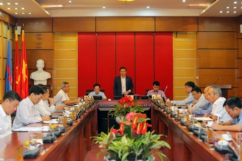 Генеральный директор PetroVietnam Ле Мань Хунг выступает на онлайн-встрече (Фото любезно предоставлено PetroVietnam)