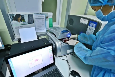 Медицинский работник проводит тестирование на COVID-19 (Фото: ВИА)