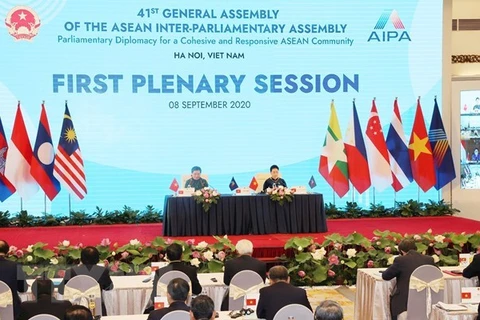 На первом пленарном заседании 41-й Генеральной Ассамблеи AIPA (Фото: ВИА)