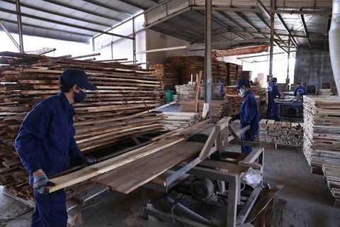 В январе-августе провинция Биньдинь экспортировала изделий из дерева на сумму 373 млн. долл. США. (Фото: ВИА)