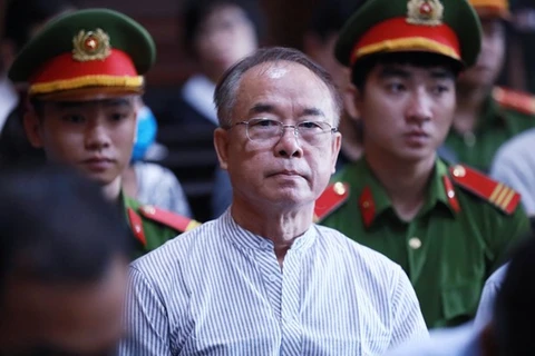 Подсудимый Нгуен Тхань Тай, бывший заместитель председателя городского народного комитета Хошимина, на суде (Фото: ВИА)