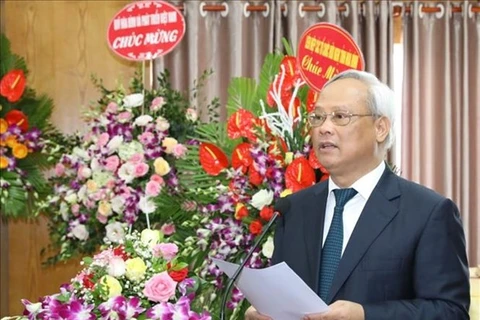 Заместитель председателя Национального собрания Уонг Чу Лsу выступает на мероприятии (Фото: ВИА)