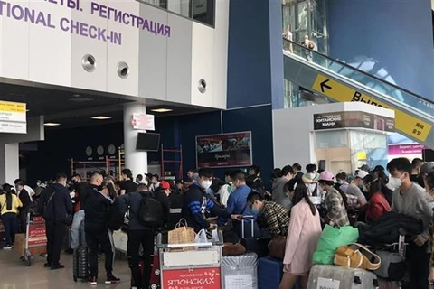 Граждане Вьетнама в аэропорту в России (Источник: ВИА)
