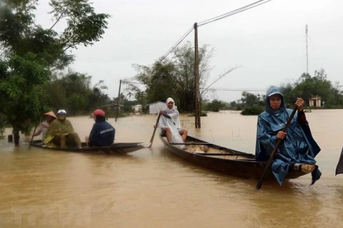 Наводнение в Туатхиен-Хюэ (Фото: ВИА)