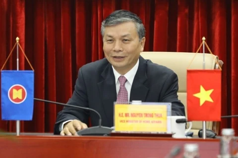 Заместитель министра внутренних дел Нгуен Чонг Тхыа на мероприятии (Фото: ВИА)