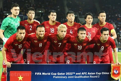 Вьетнам поднялся на одну строчку, заняв 93-е место в топ-100 команд мирового рейтинга ФИФА за декабрь с 1.258 очками. (Фото: ВИА)