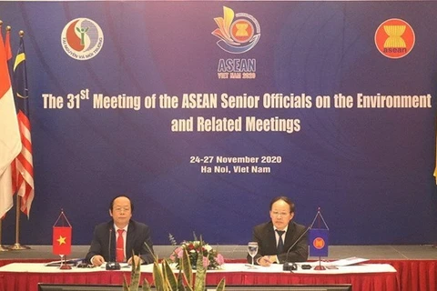 На 31-м заседании старших должностных лиц АСЕАН по окружающей среде и связанных с ним встречах 24-27 ноября 2020 г. (Фото: Интернет)