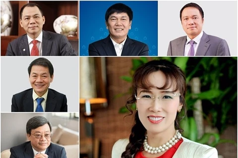 Шесть самых богатых людей Вьетнама по состоянию на 6 января.