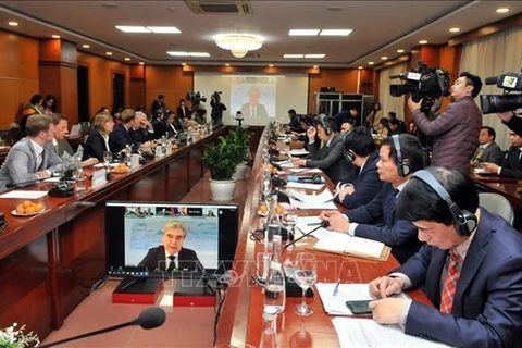12 января Вьетнам и Германия организовали первое онлайн-заседание совместного комитета по экономическому сотрудничеству (Фото: ВИА)