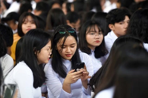 Средние школы по всей стране начнут преподавать кибербезопасность с 2021-2022 учебного года. (Фото: tuoitre.vn)