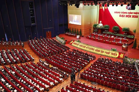 Обзор церемонии открытия 13-го всевьетнамского съезда КПВ (Фото: ВИА)
