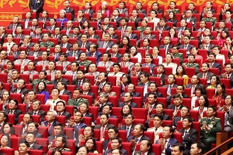 Делегаты XIII всевьетнамского съезда КПВ (Фото: ВИА)