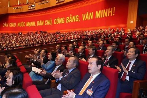 Заключительное заседание XIII всевьетнамского съезда КПВ (Фото: ВИА)
