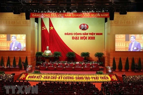 Пленарное заседание XIII всевьетнамского съезда КПВ (Фото: ВИА)