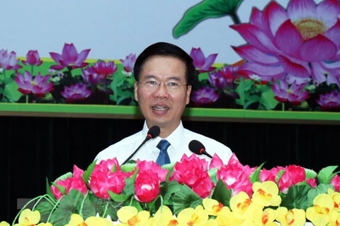 Постоянный член Секретариата ЦК КПВ Во Ван Тхыонг. (Фото: ВИА)