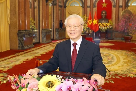 Генеральный секретарь ЦК КПВ, президент СРВ Нгуен Фу Чонг. (Фото: ВИА)