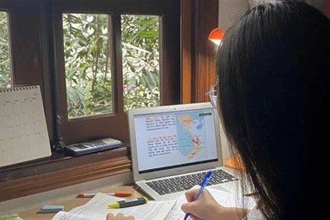 Учащийся учится онлайн (Фото: ВИА)
