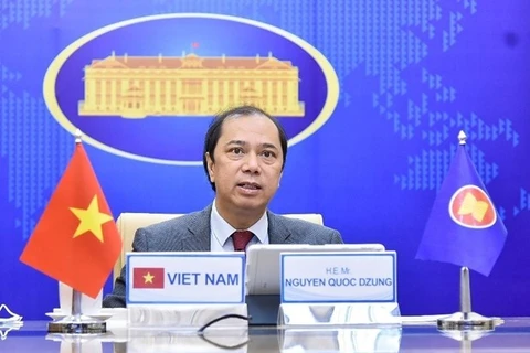 Заместитель министра иностранных дел, глава делегации старших должностных лиц (СДЛ) Вьетнама при АСЕАН Нгуен Куок Зунг. (Фото: ВИА)