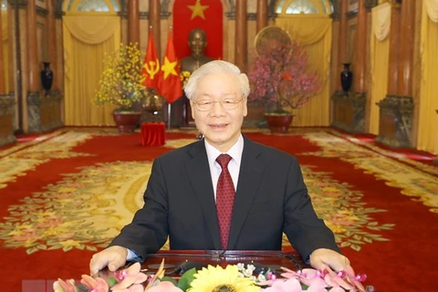 Генеральный секретарь ЦК КПВ 13-го созыва, президент страны Нгуен Фу Чонг. (Фото: ВИА)